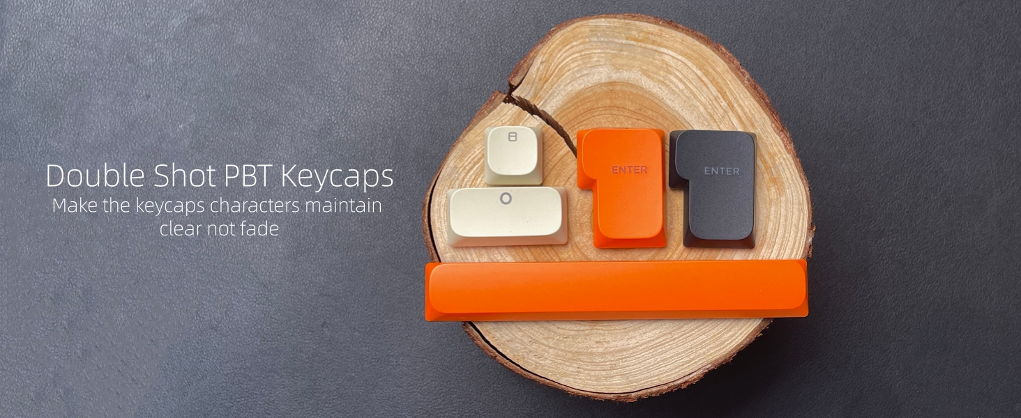 Womier Low Profile Keycaps - Shine Through PBT Key caps