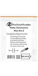 Make: Electronics Mini Kit 4 Educational Electronic Component Pack that Follow Experiments in Charle...