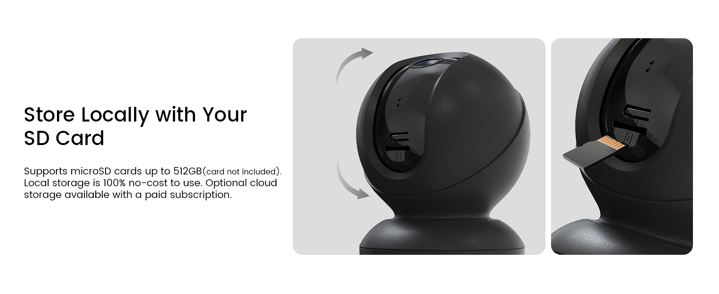 indoor camera with sd card recording