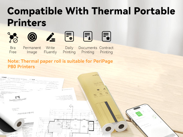 compatible with thermal portable printer