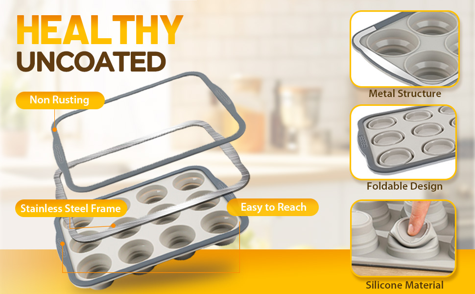 silicone muffin pans for baking