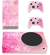 PlayVital Psychedelic Pink Custom Vinyl Skins for Xbox Core Wireless Controller, Wrap Decal Cover...