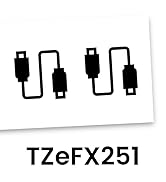 Brother Genuine P-touch TZeFX251 Flexible ID Label Tape in cardboard pack: Black on White 24mm