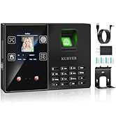KUIIYER 4 in 1 Employee Time Clocks for Small Business (Face + Fingerprint + Palm Print + PIN) Em...