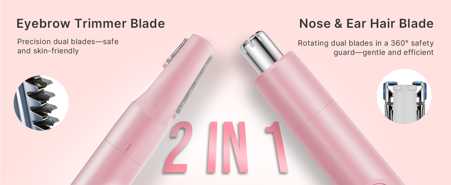 2 IN 1 Eyebrow &amp;amp; Nose Hair Trimmer