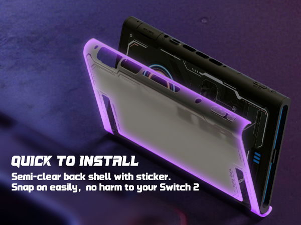 PlayVital Protective Case for Nintendo Switch 2, Stellar Mecha Ergonomic Cover