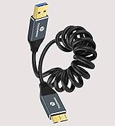 Coiled USB C to USB 3.0 Adapter Cable