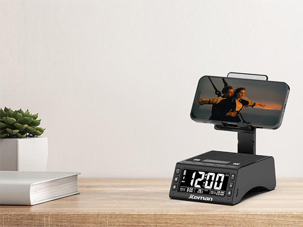 Bluetooth speaker with phone stand