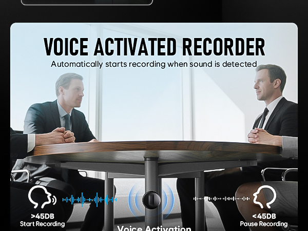 Portable Dictaphone Digital Voice Recorder with Playback