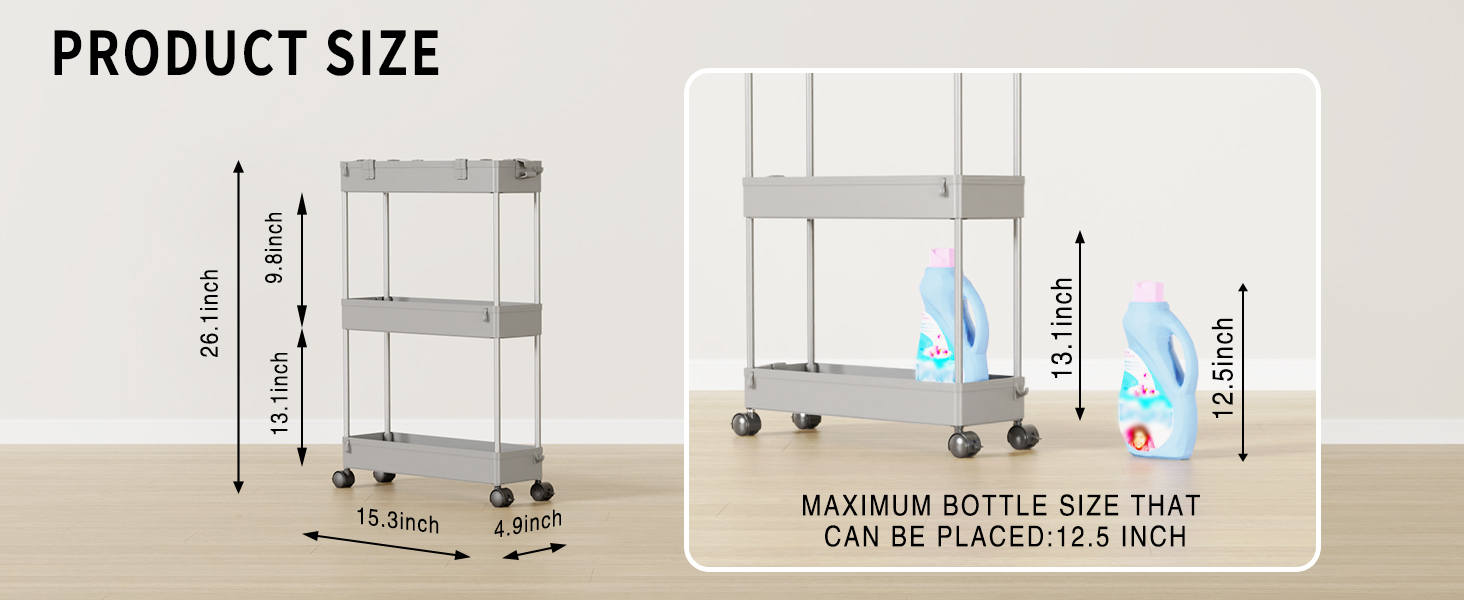 Slim bathroom storage