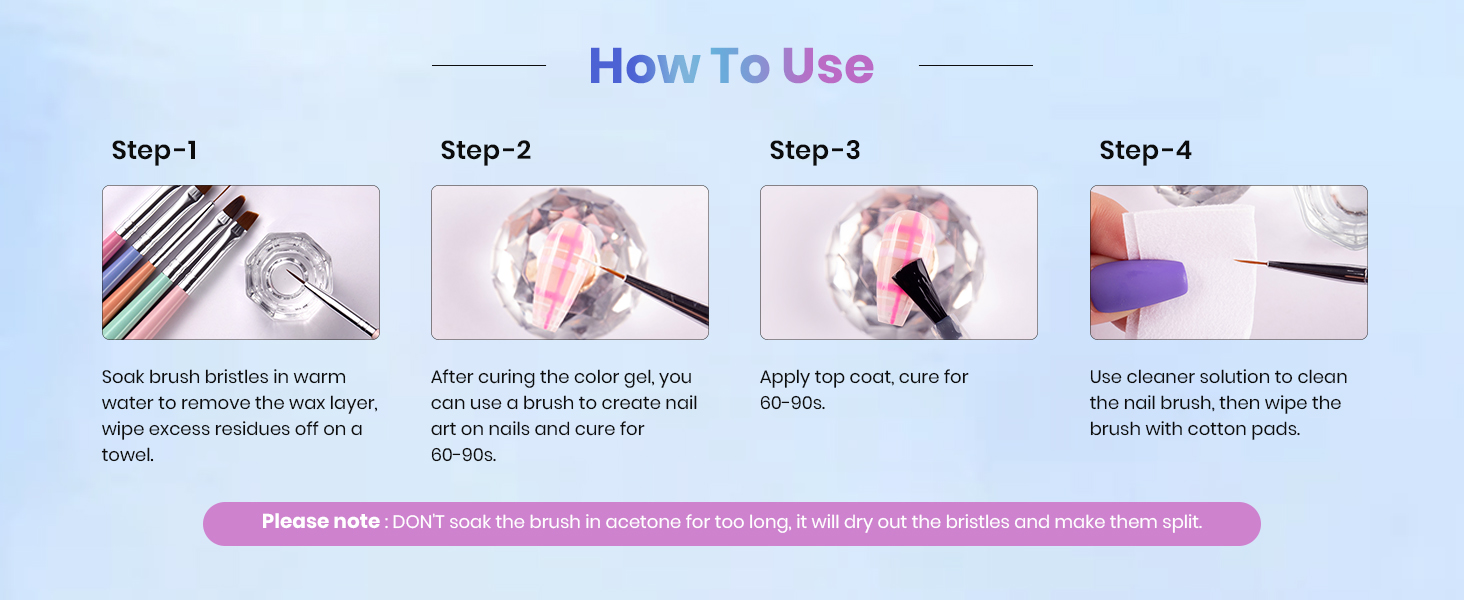 beetles nail brushes set