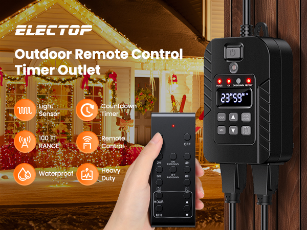 Outdoor Remote Control Outlet