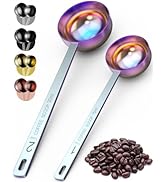 Orblue Premium Coffee Scoop Set - 1 Tbsp (15ml) &amp; 2 Tbsp (30ml) Measuring Tablespoon - Stainless ...
