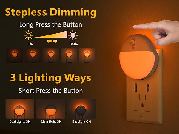 dimmable night light