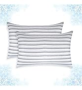 Cooling Pillow Cases, King Size Set of 2 with Double Sided Cold, Moisture Wicking Pillowcase Cove...