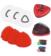 Hezane Mop Head Replacements Compatible with OCedar EasyWring, 6 Packs Mops Heads with 1PCS Scrub...