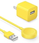 Fast Charger for Apple Watch Charger, Magnetic iWatch Charger to USB A Cable 3.3FT with USB A Wal...