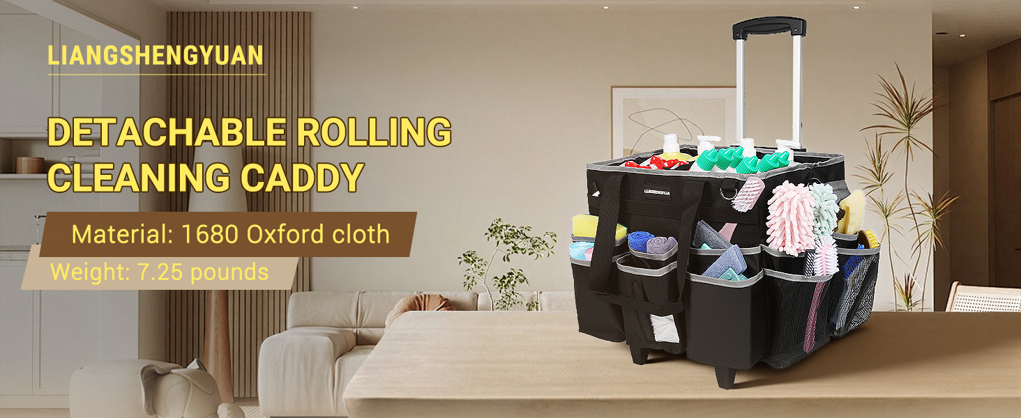 rolling cleaning caddy