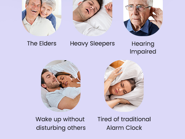 Dekala Wishalarm Bed shaker loud alarm clock for heavy sleepers