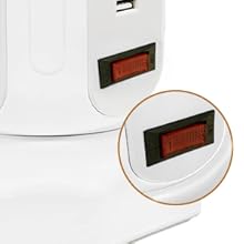 tessan surge protector power strip tower