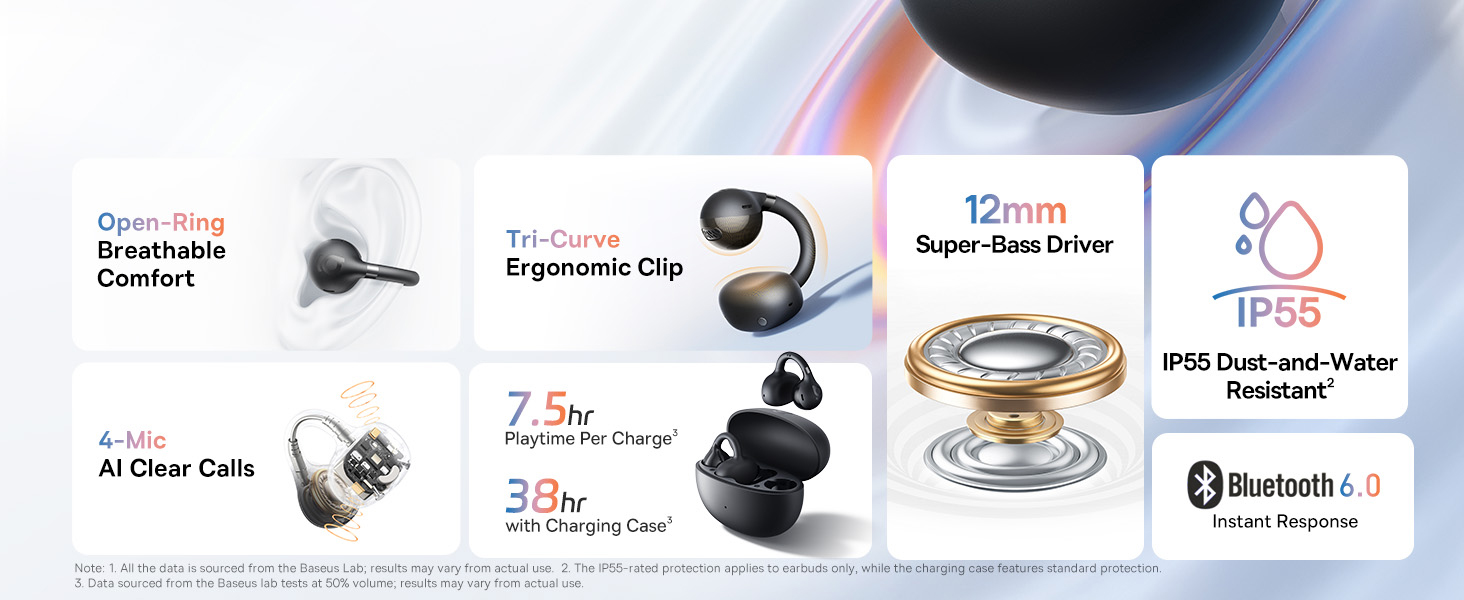 open ear earbuds open ear headphones wireless ear buds bluetooth clip on earbuds running workout