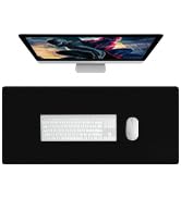 mousemat desktop small big keyboard black gel rest wrist support game pc office accessories