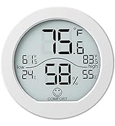 Hygrometer Indoor Thermometer for Home Humidity Meter – Room Thermometer and Humidity Gauge –Temp...