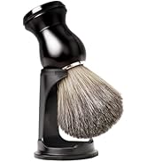 Shaving Brush Set 2 in 1, Shaving Brushes for Men with Comfortable Handle, Soft Bristle Shave Bru...
