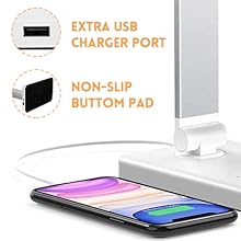 USB port and nonslip pad sliver