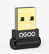 USB Bluetooth Adapter for PC, QGOO Mini Bluetooth 5.0 EDR Dongle for Desktop Computer Wireless Tr...