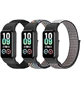 YCHDDER Solo Loop Nylon Strap Compatible with Amazfit Band 7,Soft Breathable Comfortable Adjustab...