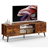 DUMOS TV Stand for 55 60 inch TV, Modern Mid Century Entertainment Center with Storage, Wooden Me...
