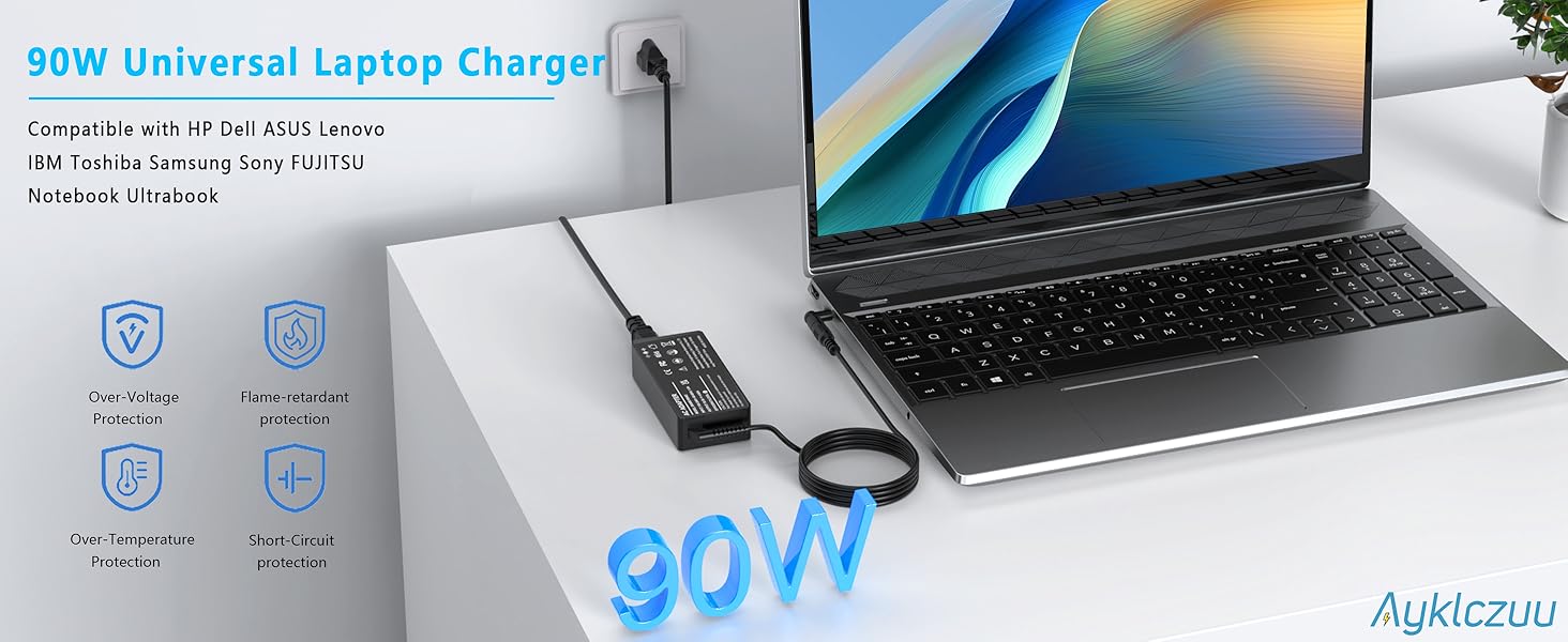 90W Universal Laptop Charger