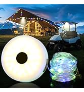 10L0L Golf Cart Roof Light with LED Neon Light Strip Kits - 5 Modes &amp; Magnet, USB-C Rechargeable ...