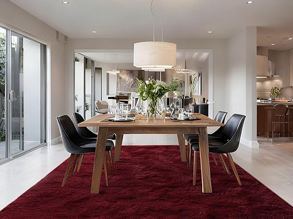 maroon rugs for dining room carpets 4x6 5x7 6x9 8x10