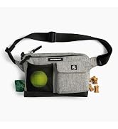 Cleverpup Dog Walk &amp; Train Sling Bag - Treat Pouch with Poop Bag Dispenser, Toy Holder, Squeaker,...