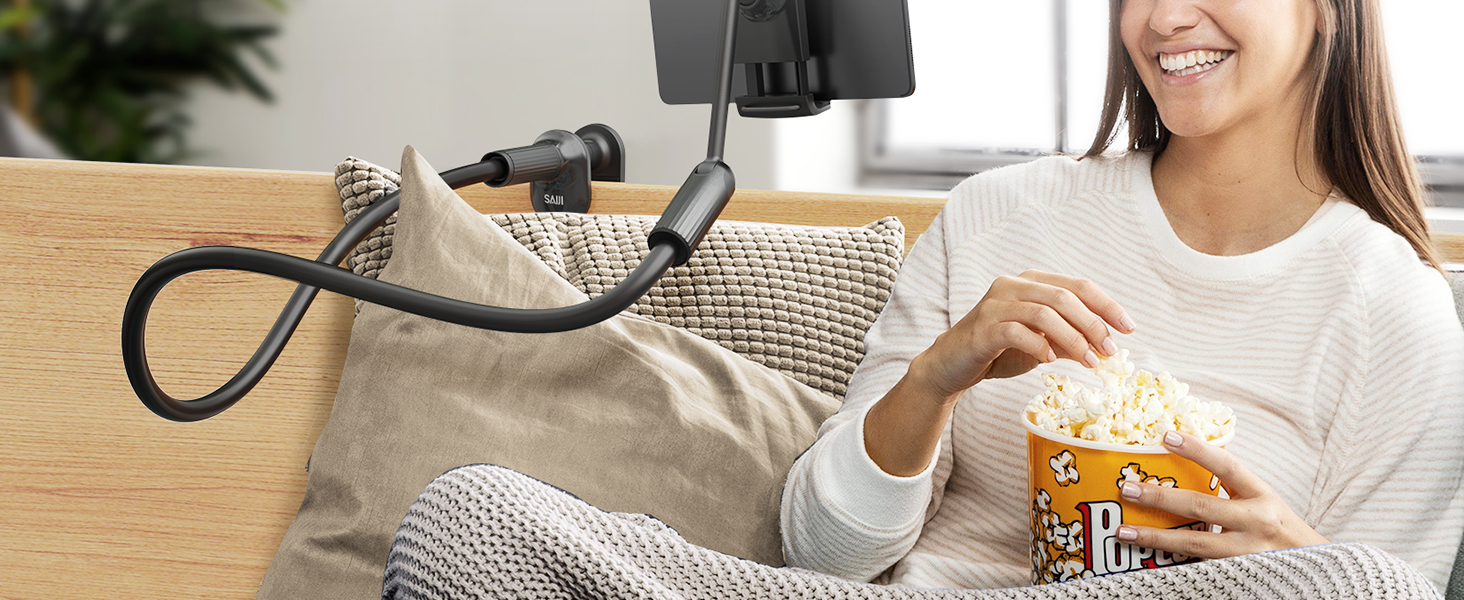 Gooseneck tablet holder for bed kindle holder for reading in bed kindle stand iPad holder