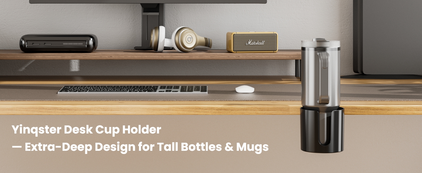 360° Deep Desk Cup Holder