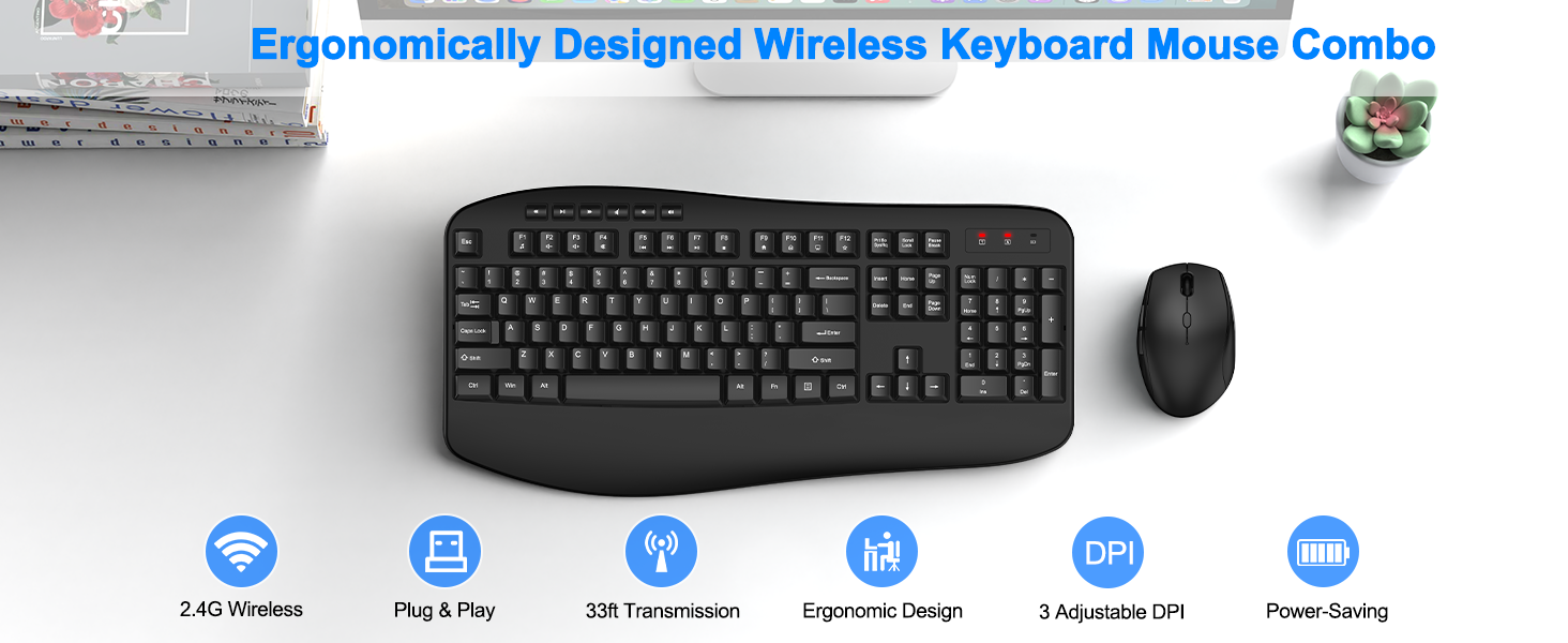 wireless keyboard and mouse combo