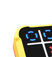 Hynuwa Tic Tac Toe Bolt Game 4-in-1 Handheld Portable Electronic Toy