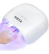 MEFA UV Nail Lamp, 72W UV Light for Gel Nails with 21pcs Lamp Beads, 3 Timers UV Dryer for Gel Na...