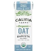 Califia Farms - Organic Oat Barista Blend Oat Milk, 32 oz, Shelf Stable, Dairy Free, Plant Based,...