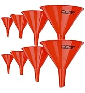 DEDC Oil Funnels, Gas Funnels, Plastic Funnel Set for Car, Automotive, Kitchen, Mini Small Large ...