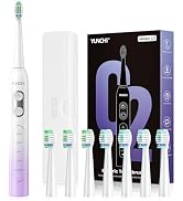YUNCHI Electric Toothbrush for Adults and Kids, Travel Electric Toothbrush &amp; Case, Sonic Recharge...