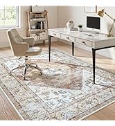 Anidaroel Home Office Chair Mat for Hardwood Floor, 8x10 Under Desk Rug for Rolling Chair, Desk M...