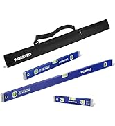 WORKPRO 3-Piece Spirit Level Set (12