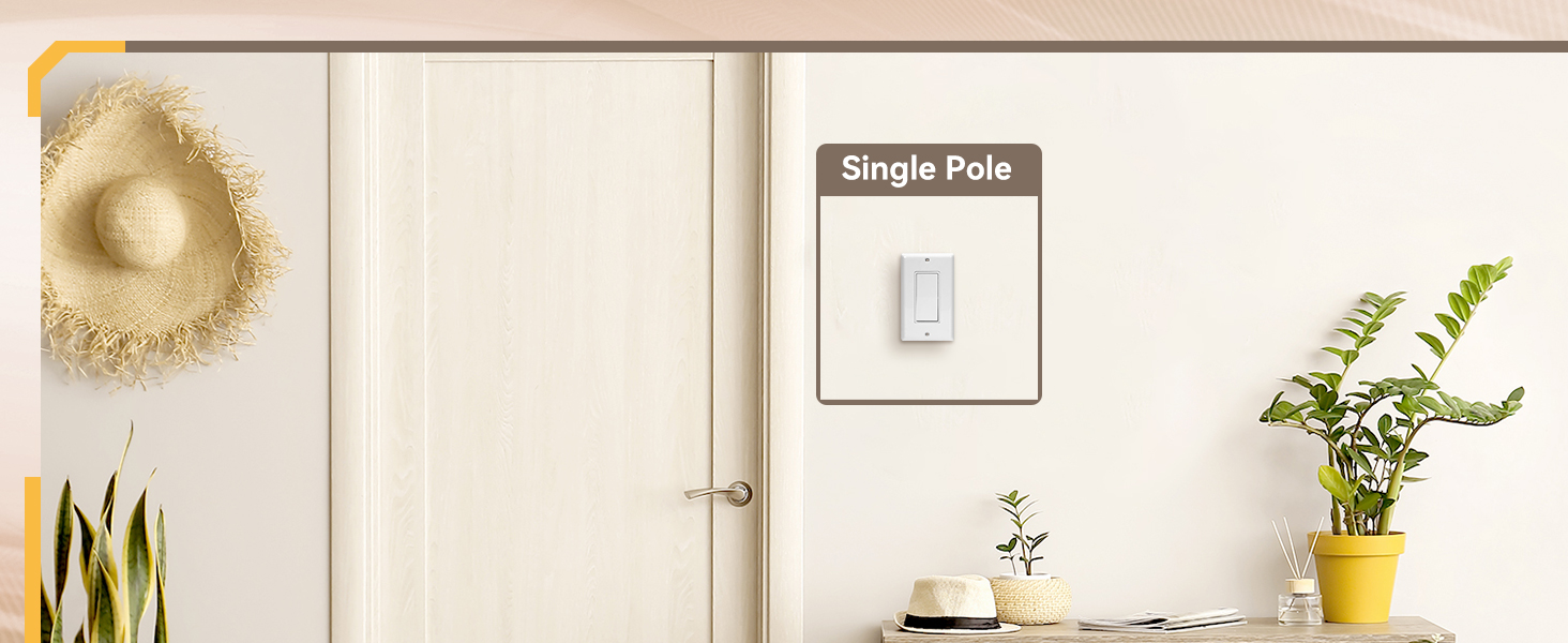 single pole light switch