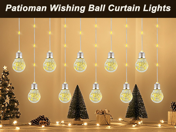 wishing ball curtain lights