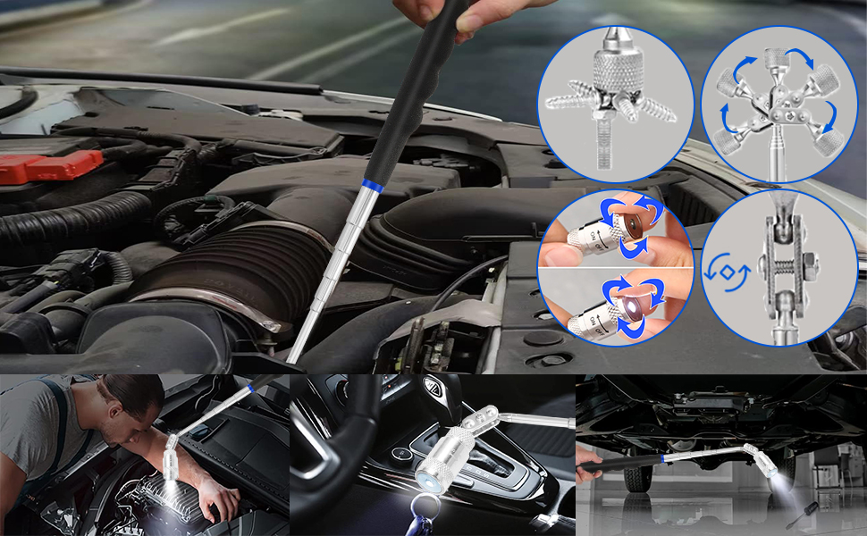 17 Pcs Hook and Pick Tool Set with Scraper Auto Clip Removal Plier Fastener Remover