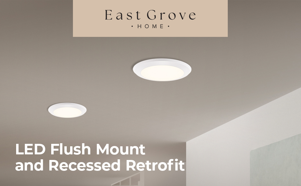 east grove home, lighting, led, flush mounts, track, solar, energy, efficient, ceiling fan
